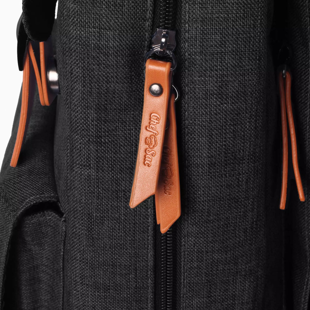 chef bag by chef sac with embossed YKK zipper pulls