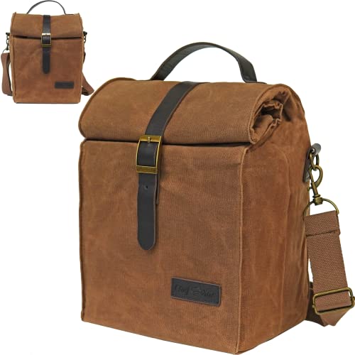Waxed Canvas Insulated Lunch Bag