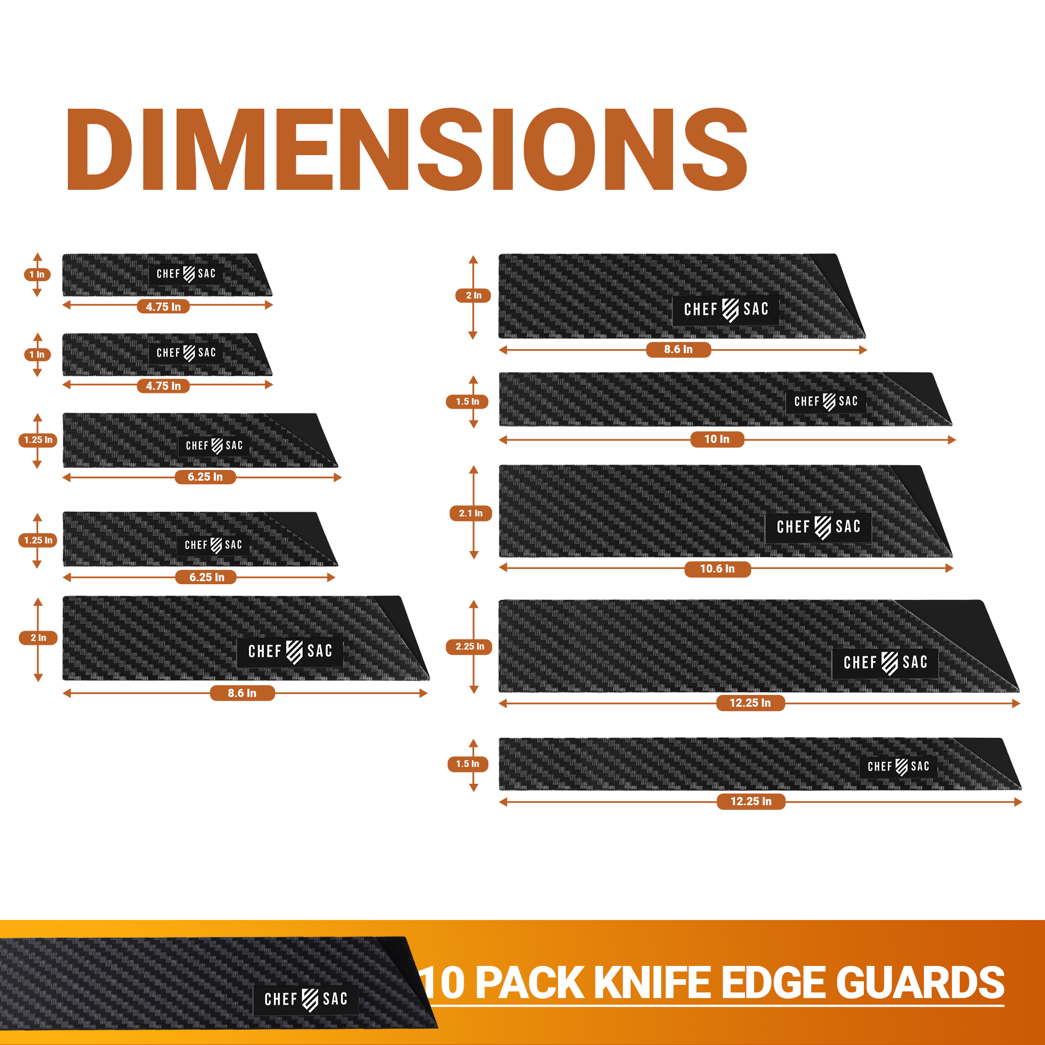 Knife Edge Guard 10-Piece Set