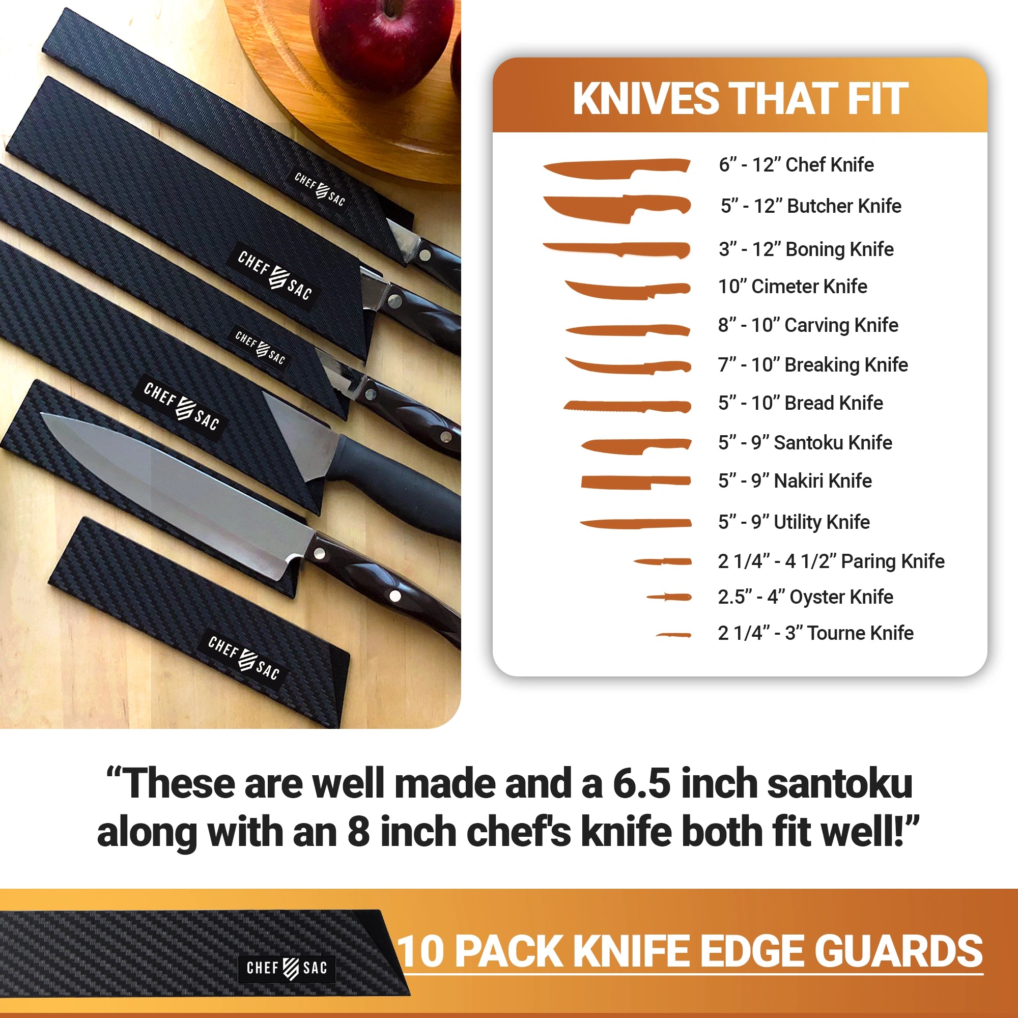 Knife Edge Guard 10-Piece Set