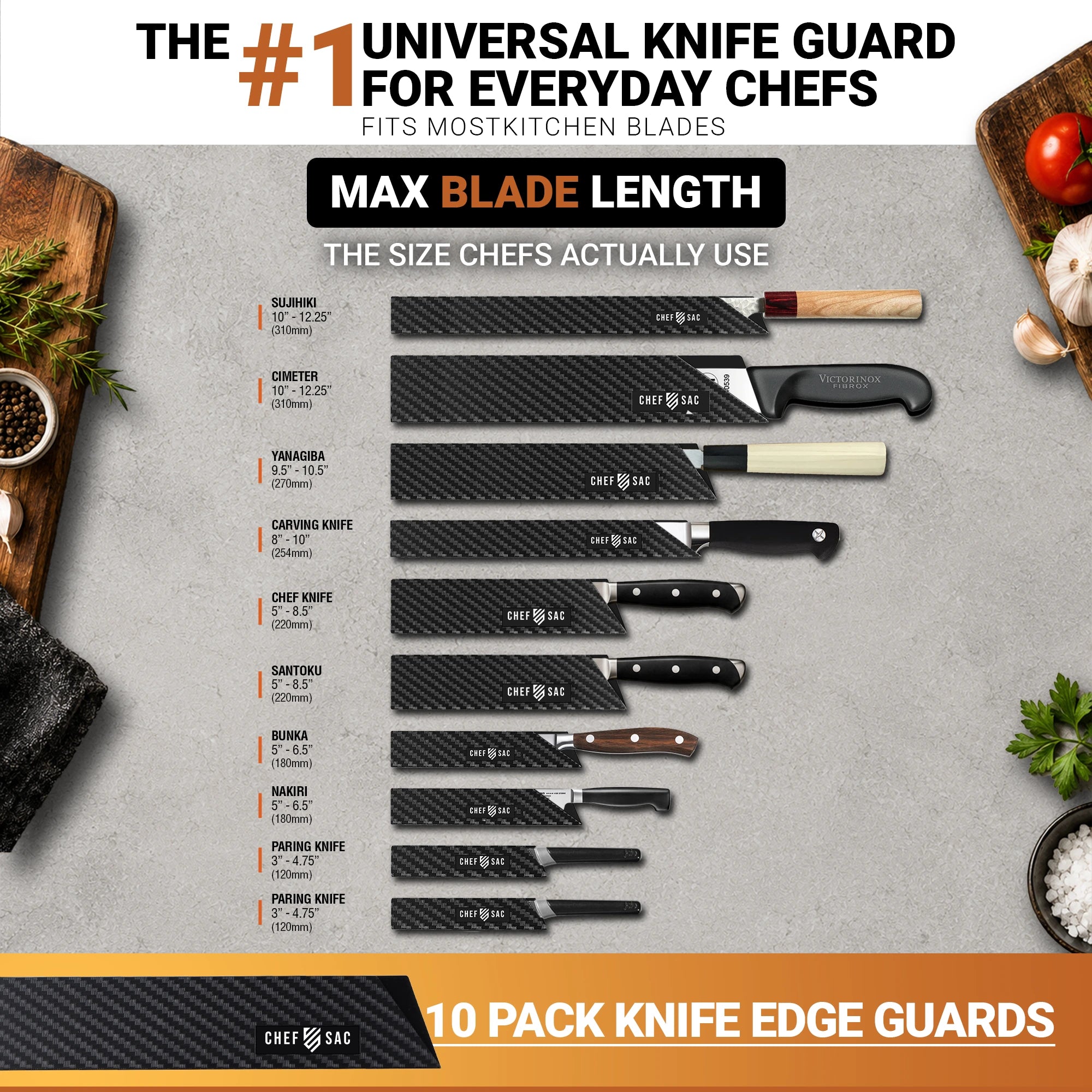 Knife Edge Guard 10-Piece Set