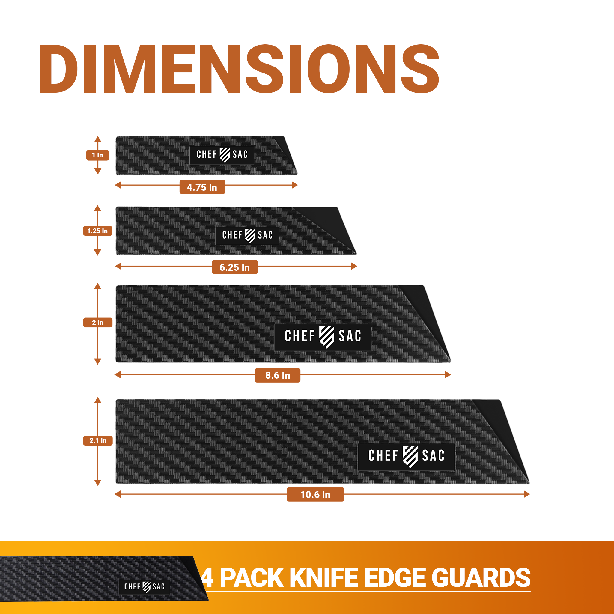 Knife Edge Guard 4-Piece Set