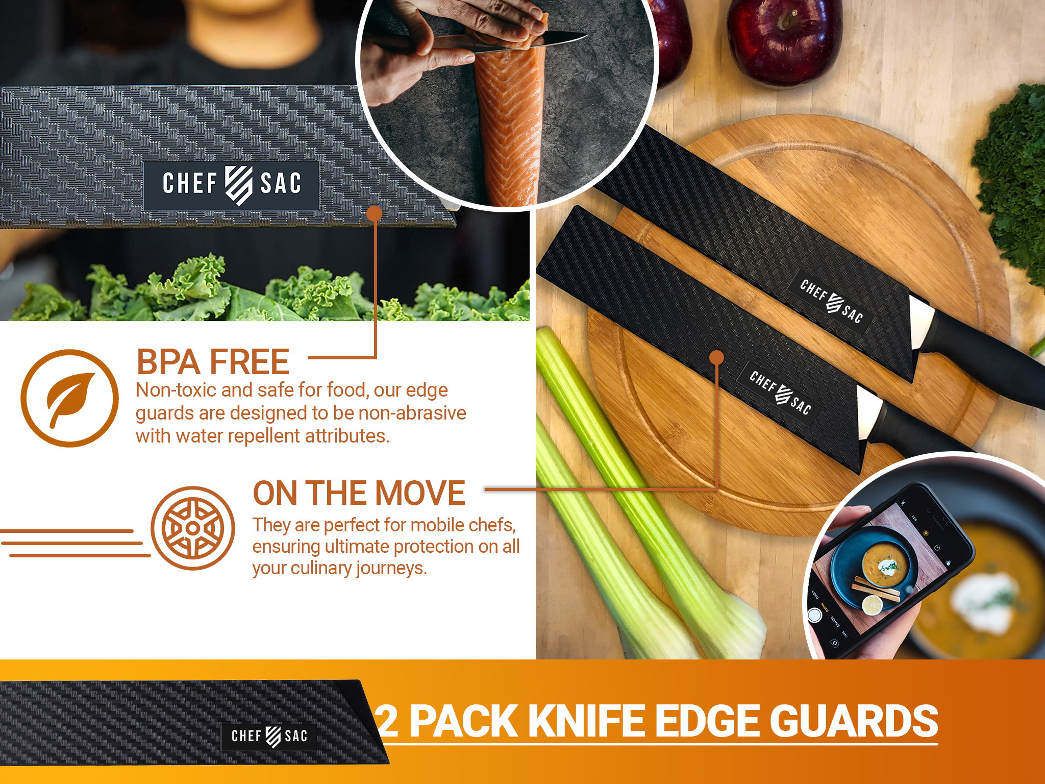 Knife Edge Guard 2-Piece Set (10.5" Blades)