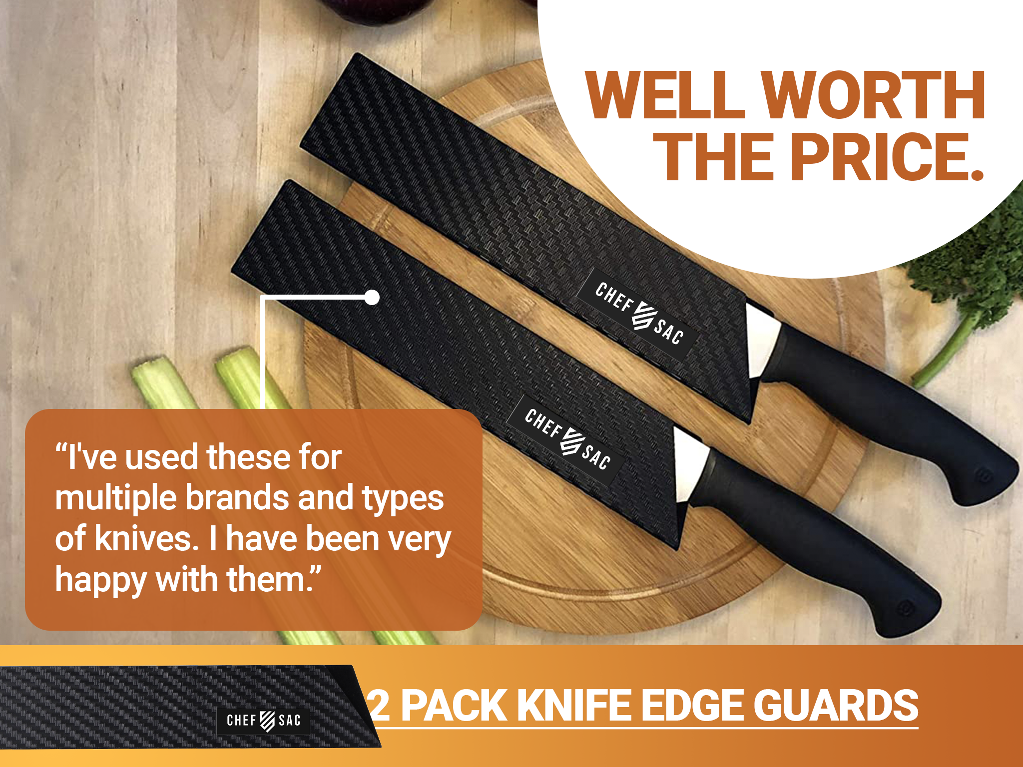 Chef Sac Knife Edge Guard 10-Piece Set