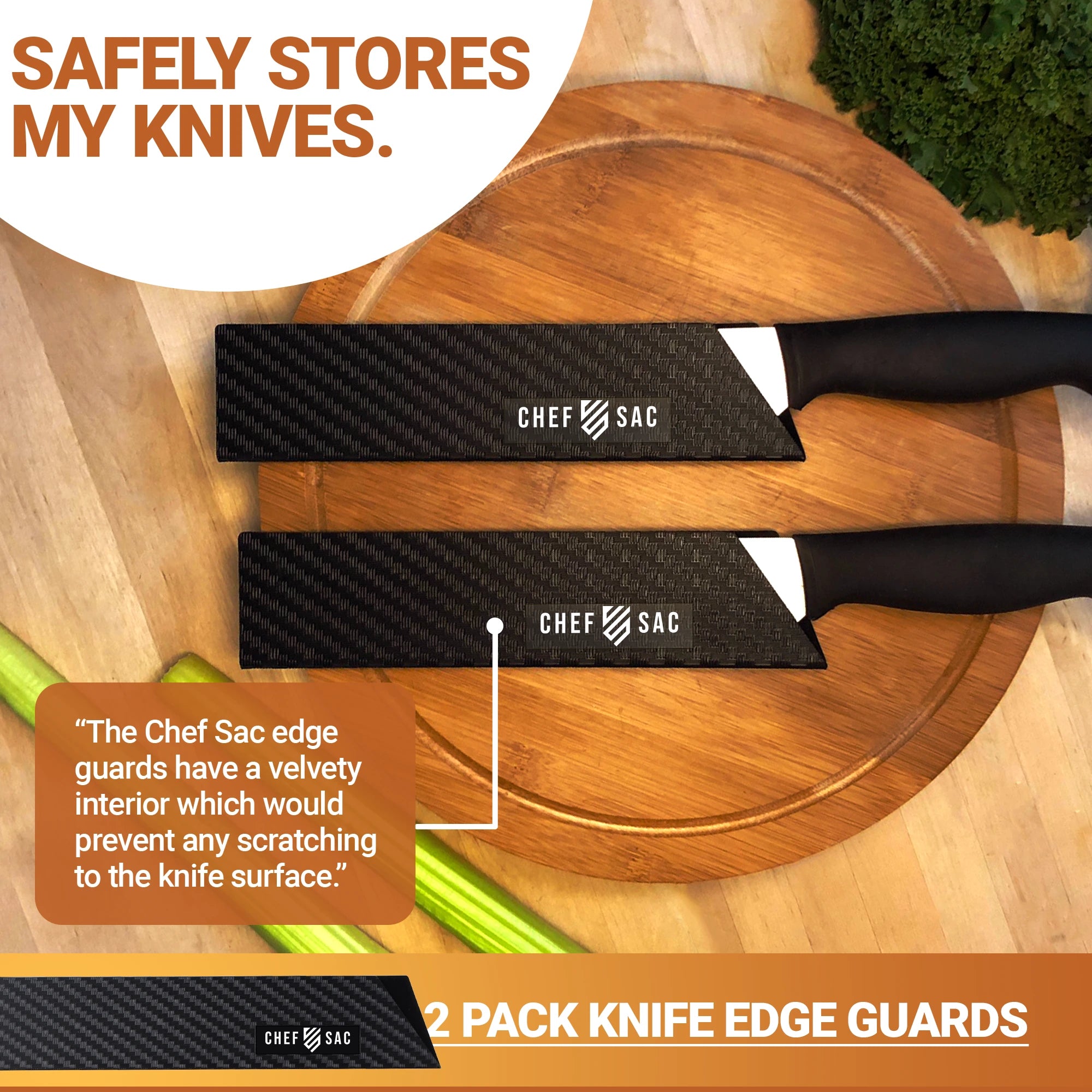 Knife Edge Guard 2-Piece Set (8.5" Blades)