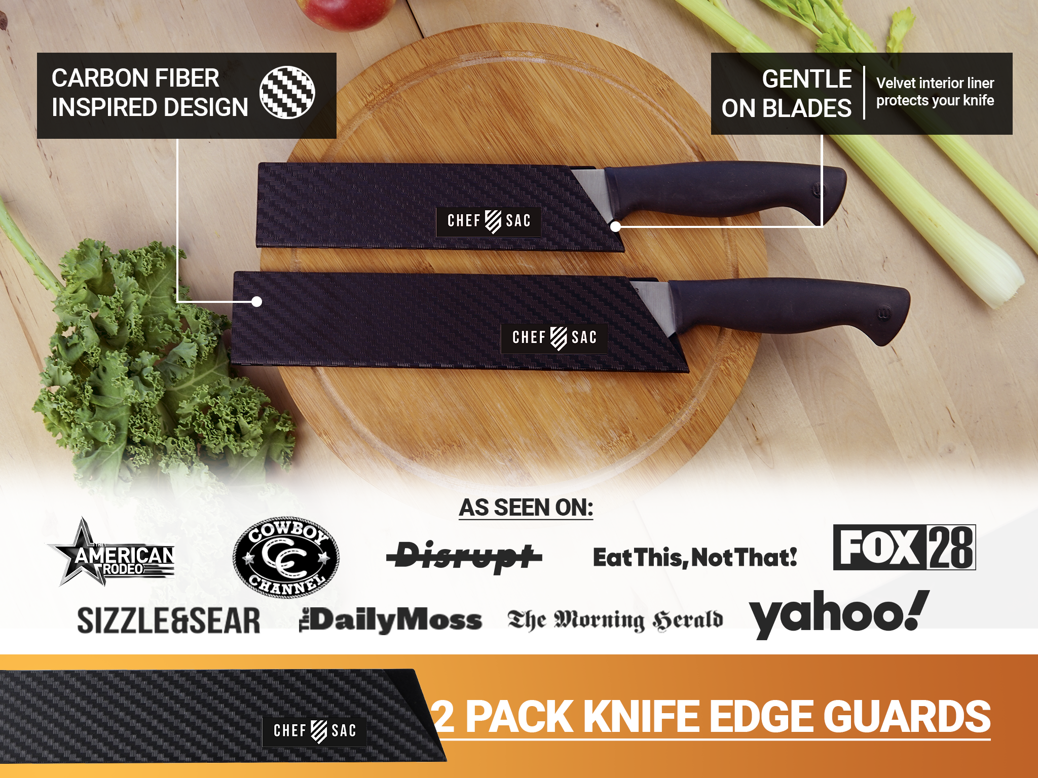 Knife Edge Guard 2-Piece Set (8.5" Blades)