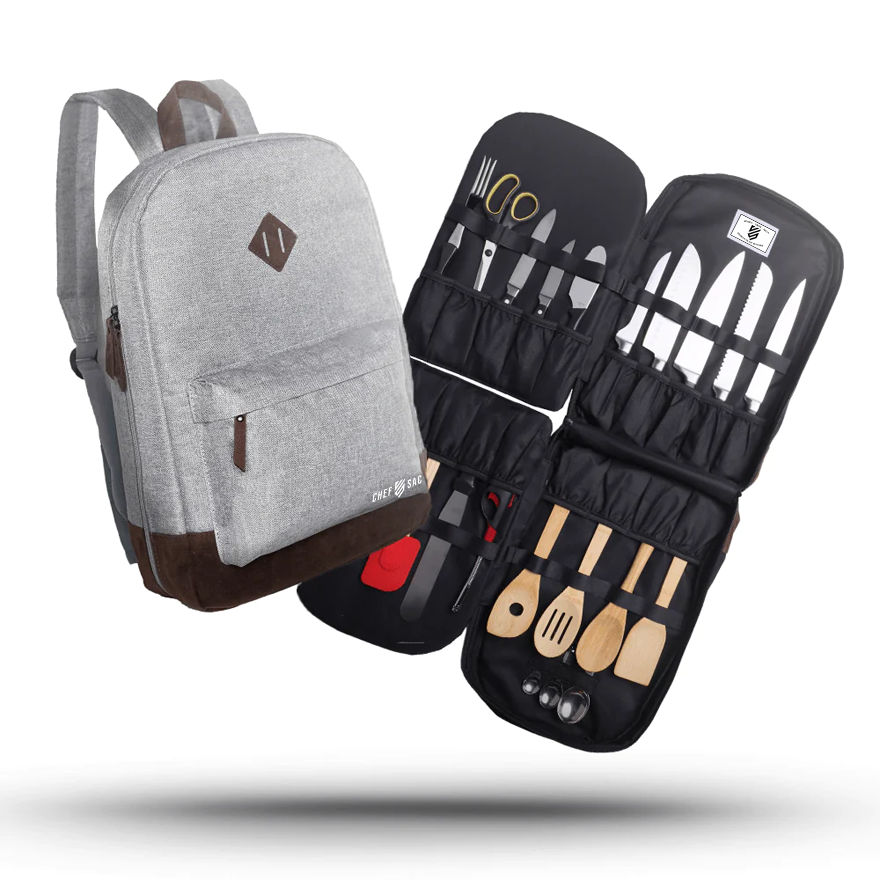 Artisanal Leather Chef Knife Backpack