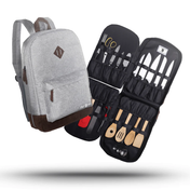 Artisanal Leather Chef Knife Backpack