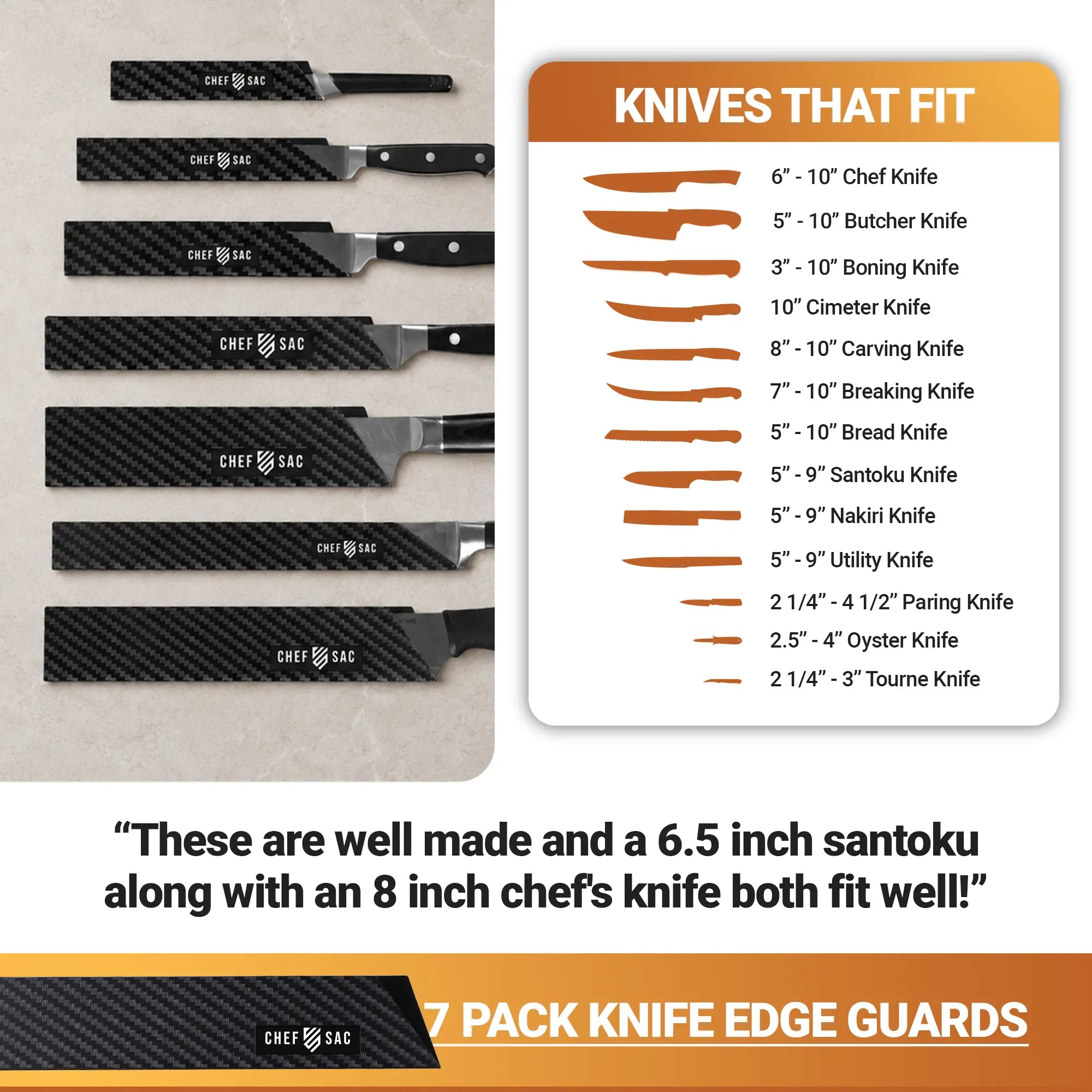 Knife Edge Guard 7-Piece Set
