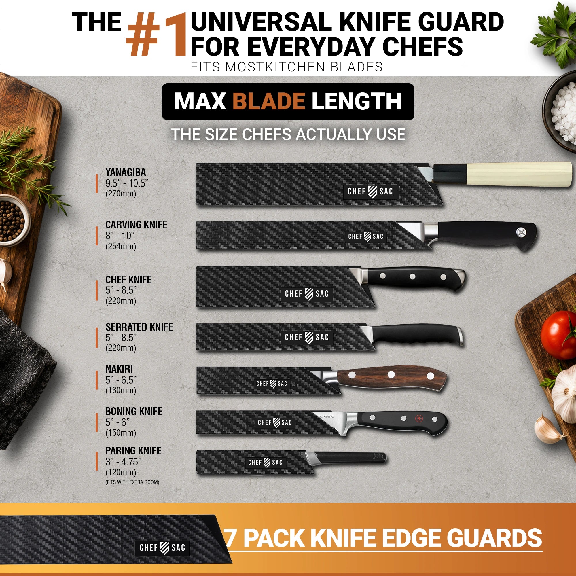 Knife Edge Guard 7-Piece Set