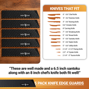 Knife Edge Guard 5-Piece Set (8.5" Blades)