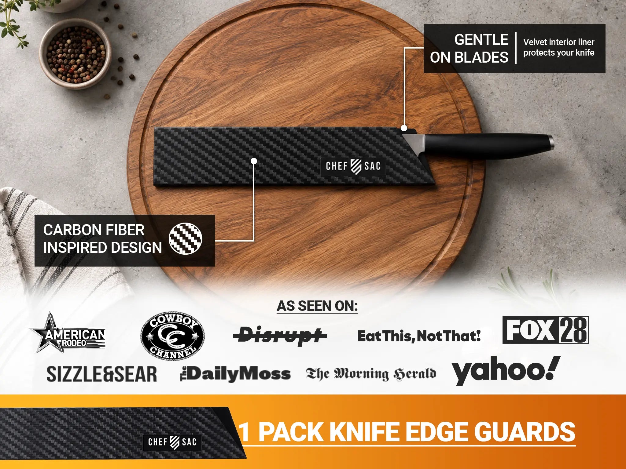 Knife Edge Guard 1-Piece Set (8.5" Blade)