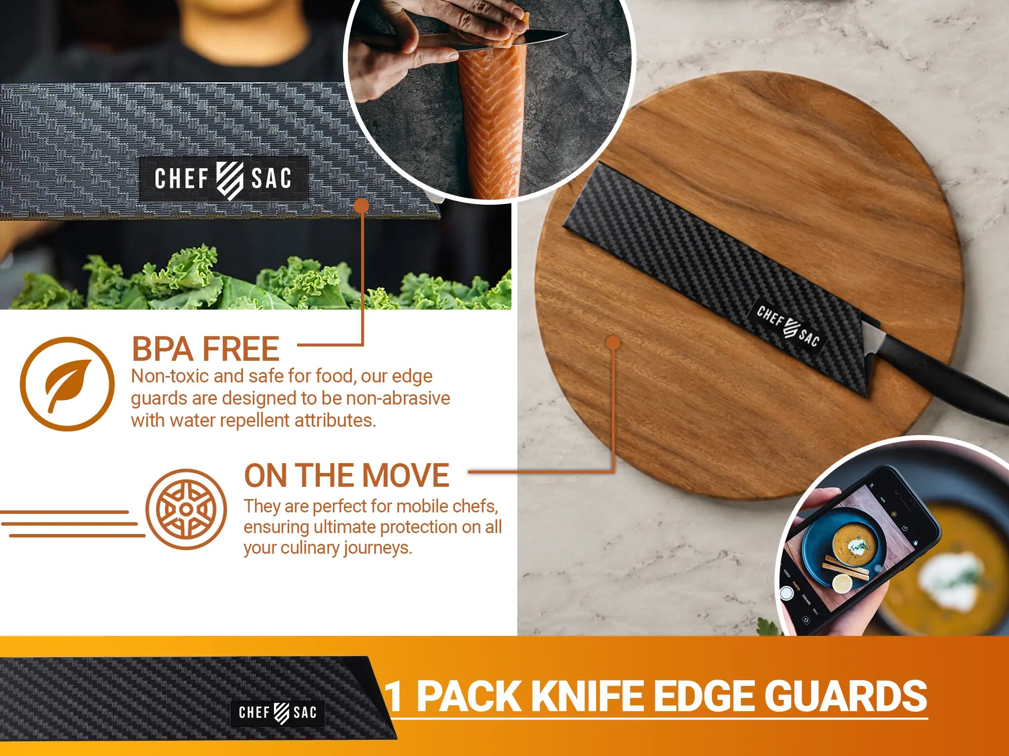 Knife Edge Guard 1-Piece Set (8.5" Blade)