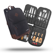 Artisanal Leather Chef Knife Backpack