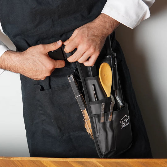 Leather Sheath for BBQ Pro Chef Knife (Geniune Leather) w. belt clip –  STEAK CHAMP