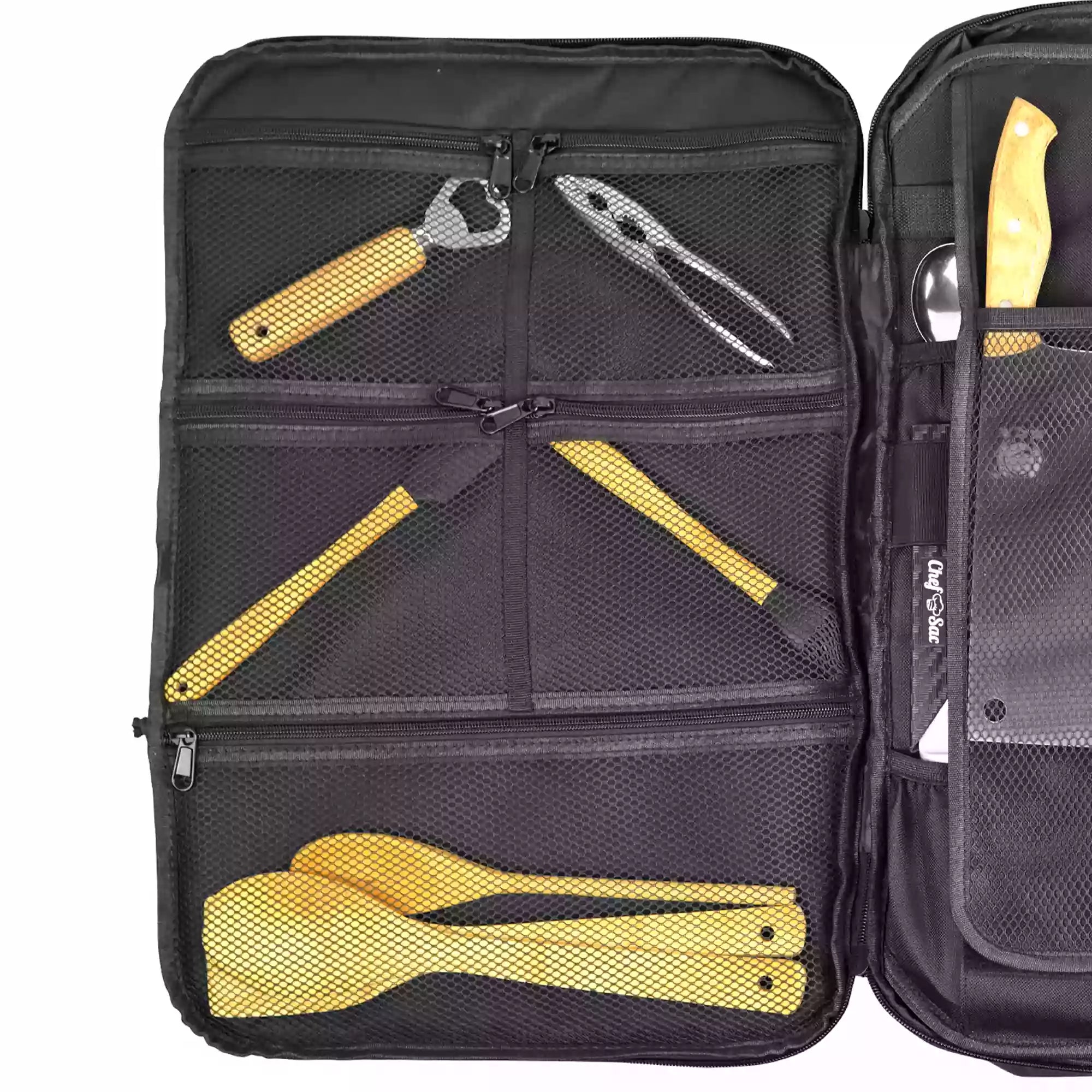 Zippered Mesh Pockets