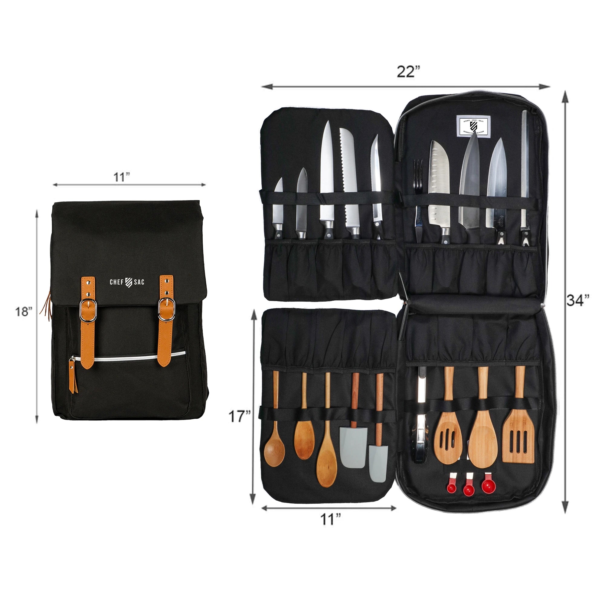 Chef Rucksack Vintage Chef Knife Backpack v4.0 by Chef Sac | Made for Culinary Mavericks