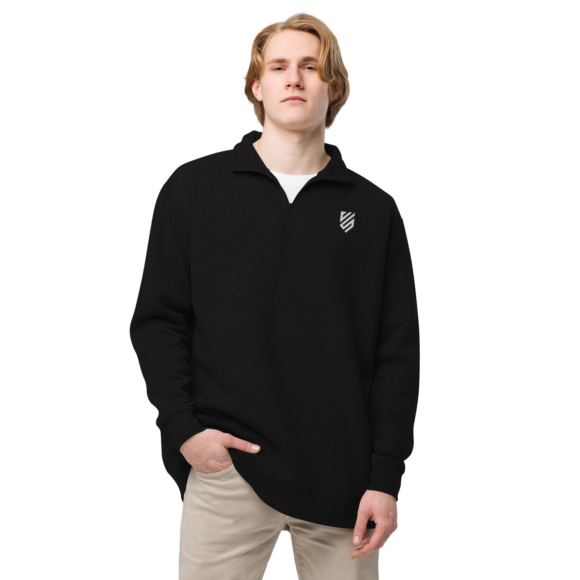 Unisex fleece pullover Embroidered