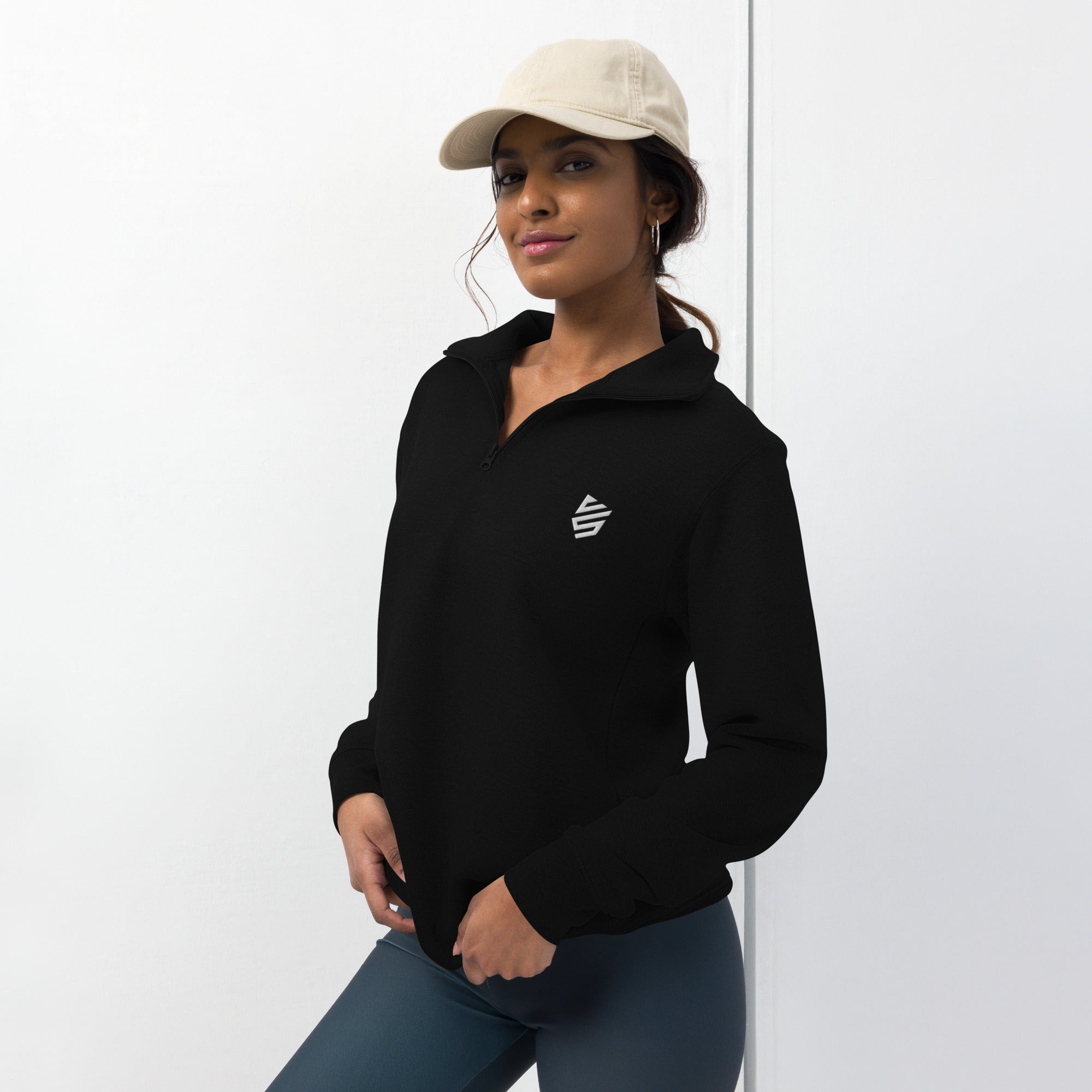 Unisex fleece pullover Embroidered
