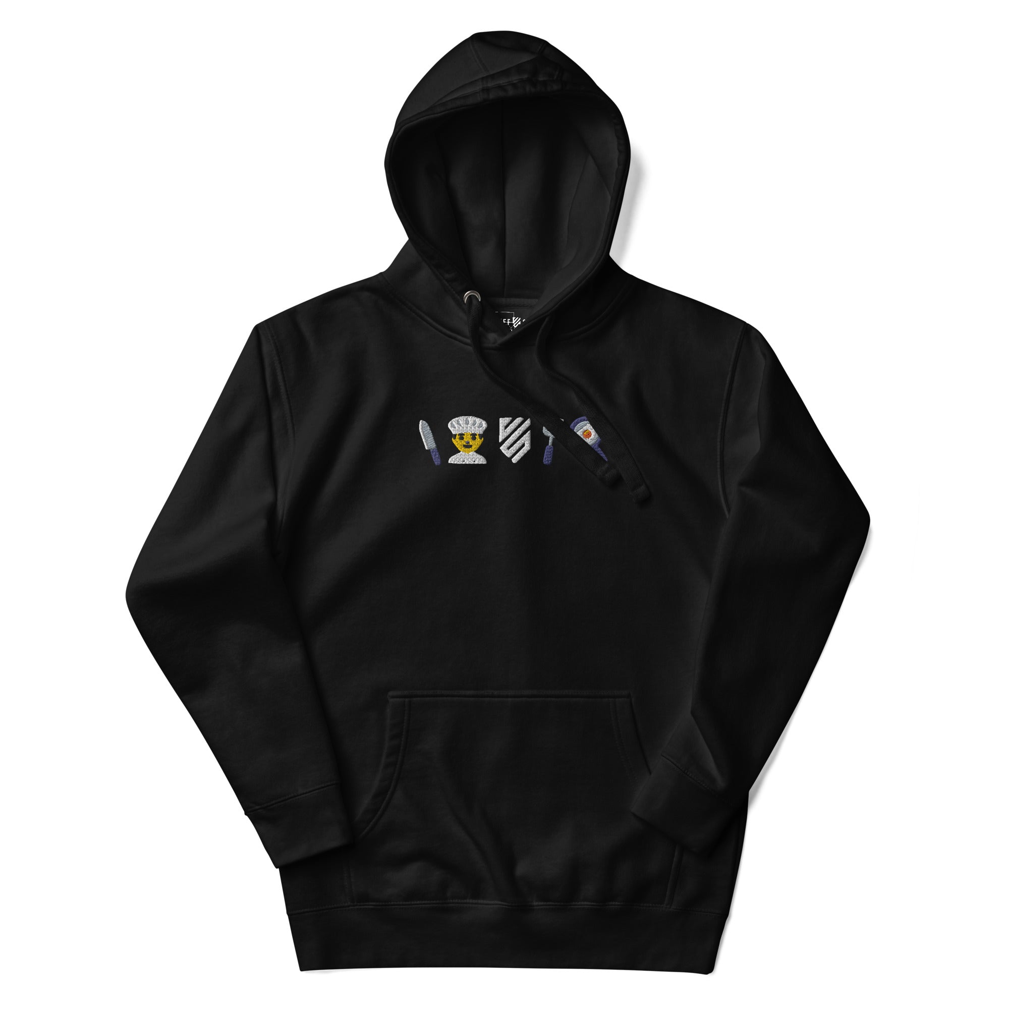 Embroidered Chef Icons Hoodie