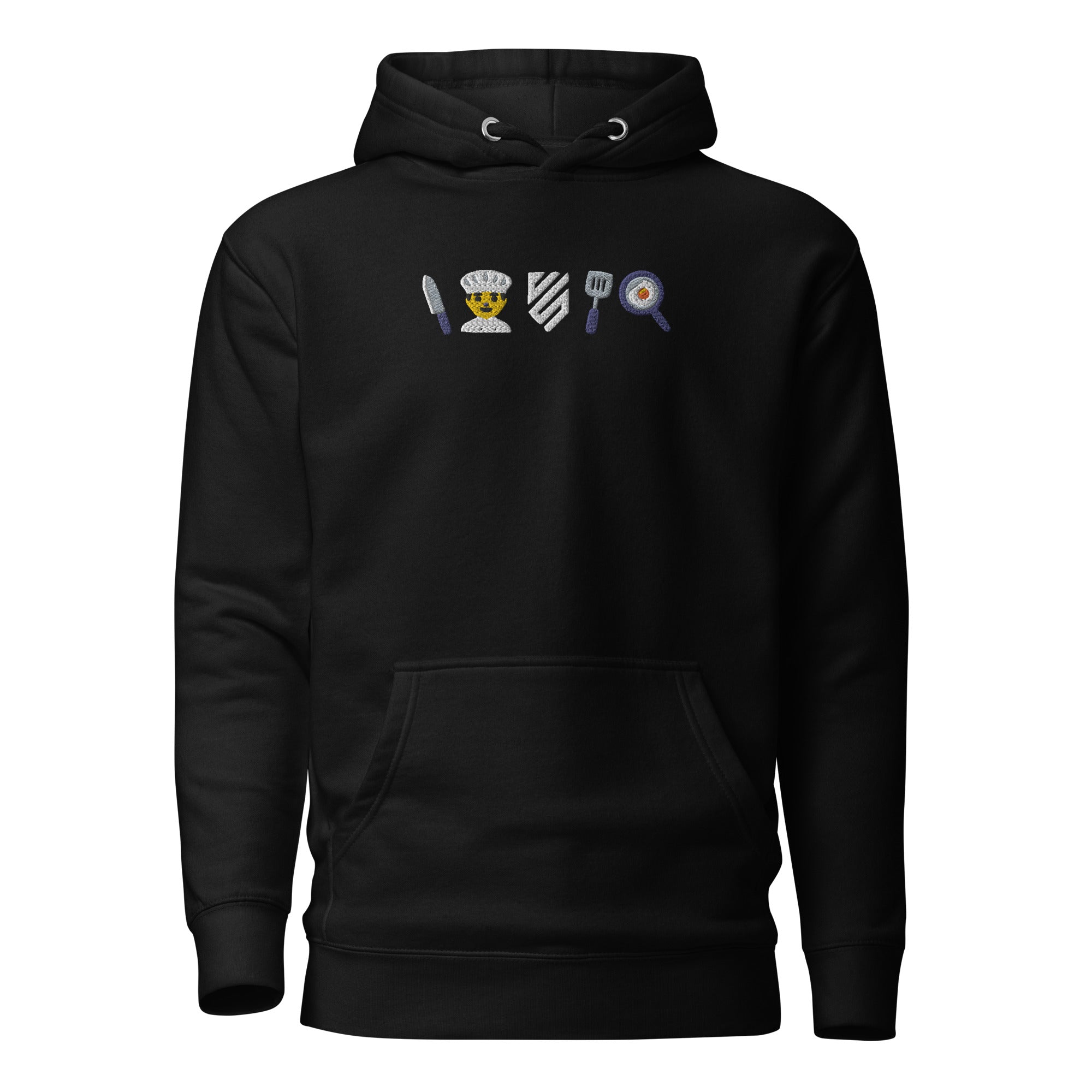 Embroidered Chef Icons Hoodie