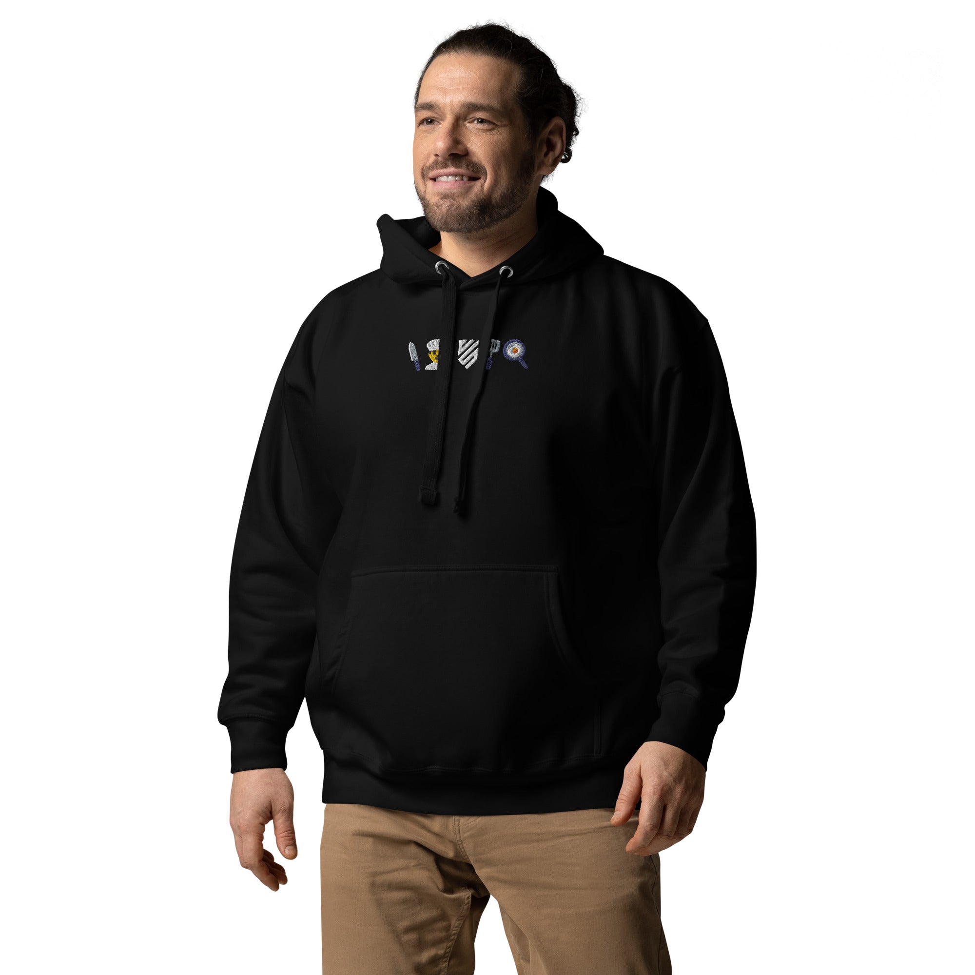 Embroidered Chef Icons Hoodie
