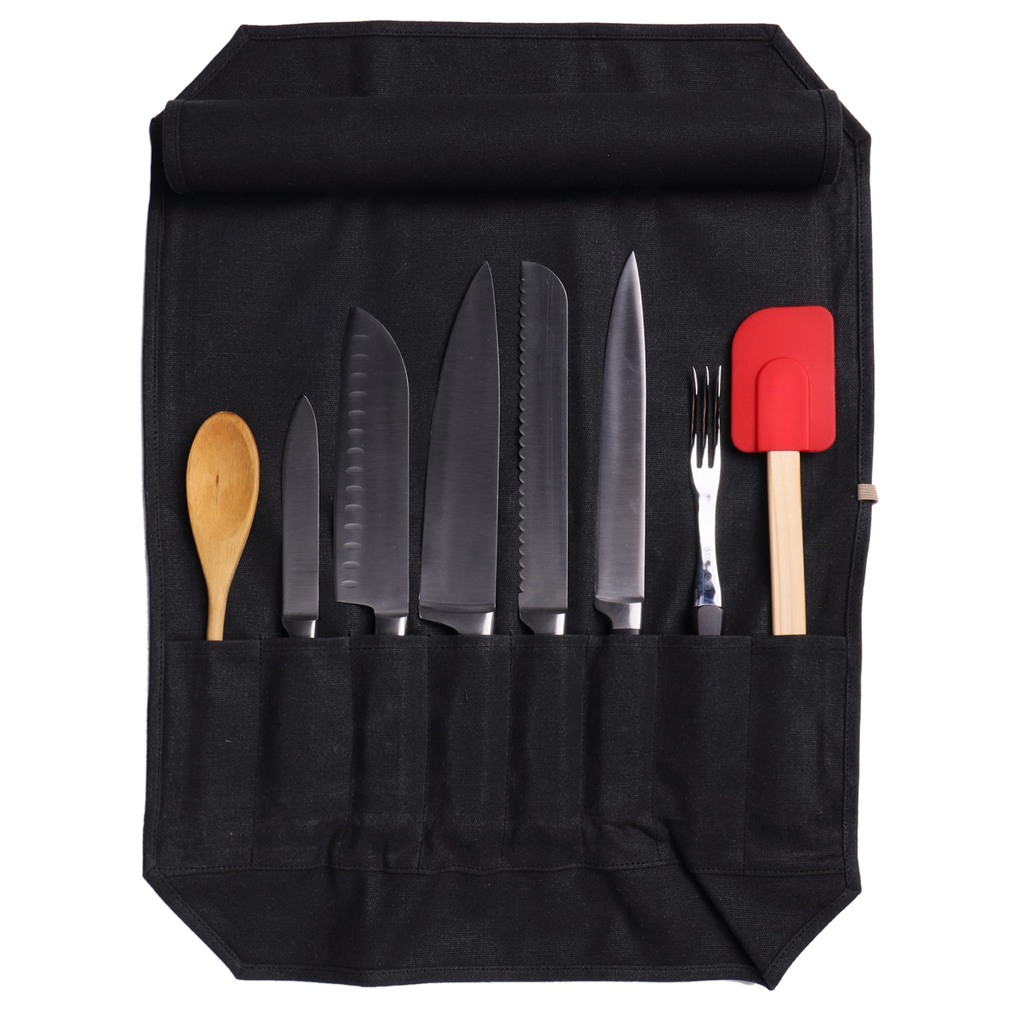 Waxed Canvas Basic Chef Knife Roll Bag