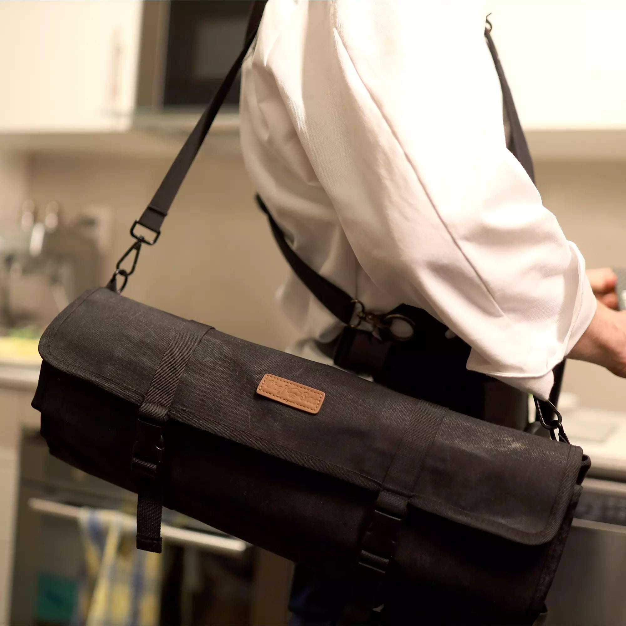 Waxed Canvas Elite Chef Knife Roll Bag